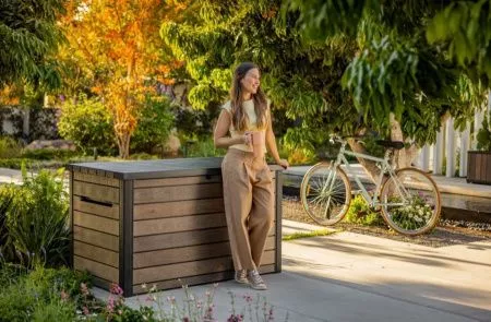 Сундук Деко 870л (Deco deck 630 L Ashwood) светло-коричневый