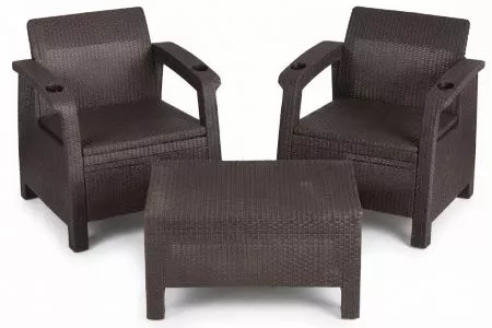 Комплект мебели Wiilla Balcon Set (коричневый)