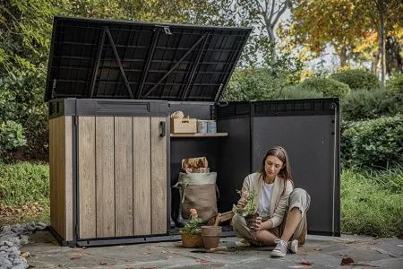 Уличный шкаф Horizontal Shed 2020 л. светло-коричневый