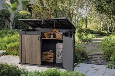 Уличный шкаф Horizontal Shed 2020 л. темно-коричневый