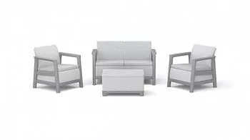 Комплект мебели Сканди (Scandi Linea 2 Seater Set) пепельно серый