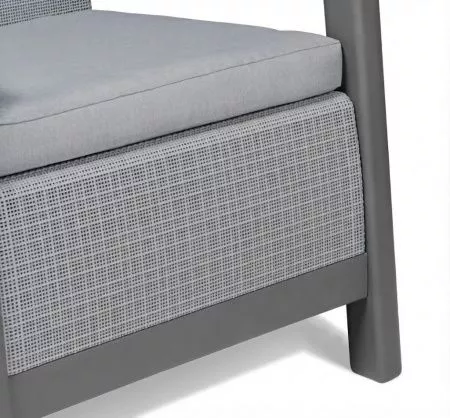 Комплект мебели Сканди (Scandi Linea 2 Seater Set) пепельно серый