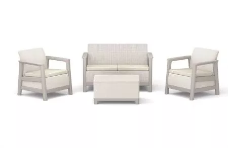 Комплект мебели Сканди (Scandi Linea 2 Seater Set) светло бежевый