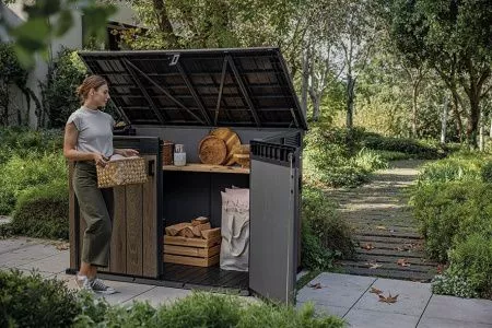 Уличный шкаф Horizontal Shed 2020 л. темно-коричневый