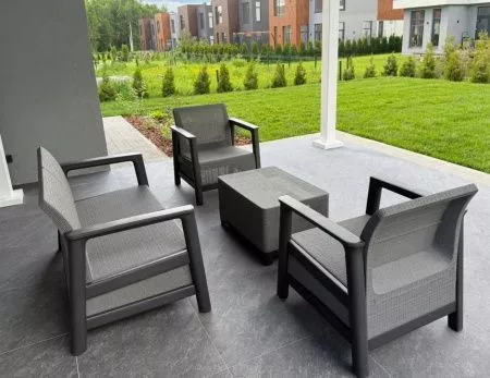 Комплект мебели Сканди (Scandi Linea 2 Seater Set) графит
