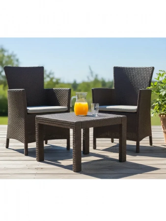 Комплект мебели Розарио балкон (Rosario balcony set) коричневый