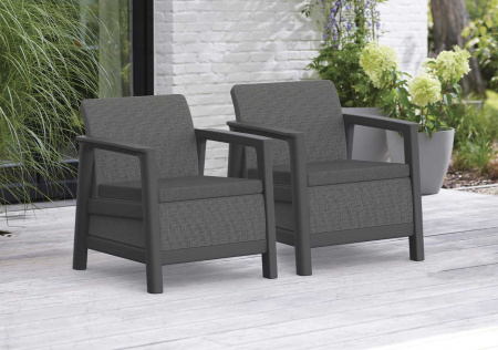 Комплект мебели Сканди (Scandi Linea 3 Seater Set ) графит