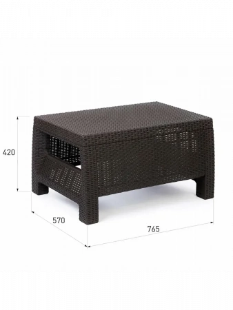 Комплект мебели Wiilla Balcon Set (коричневый)